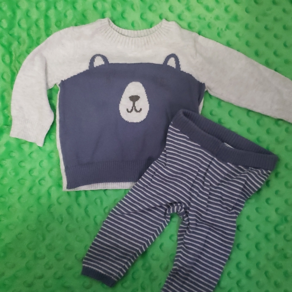 Carter's 3 m Sweater set, sweater top and bottoms